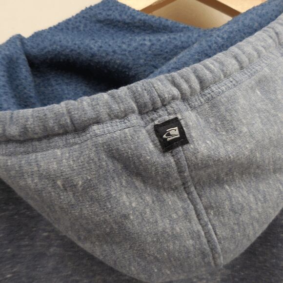ONeill Mens Hoodie XL Blue Surf Skate Sweatshirt Full Zip Jacket Logo Pockets - Picture 5 of 8